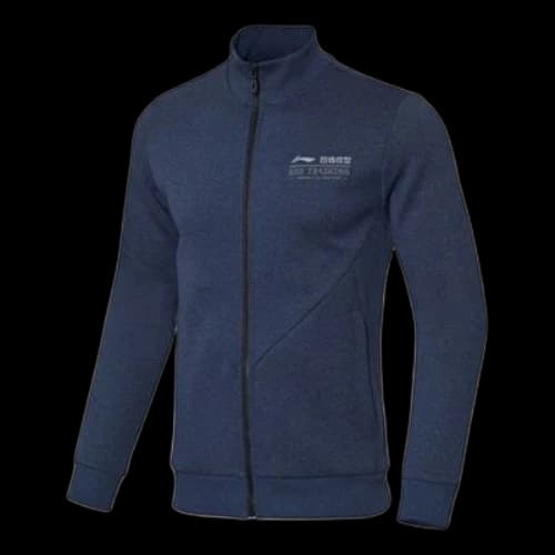 Li-Ning Training Series Logo Cardigan Sports Jacket Blue