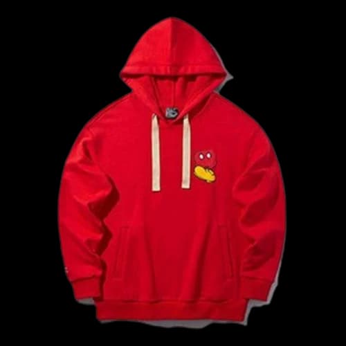 Li-Ning x Disney Casual Loose Pullover Hoodie 'Red'
