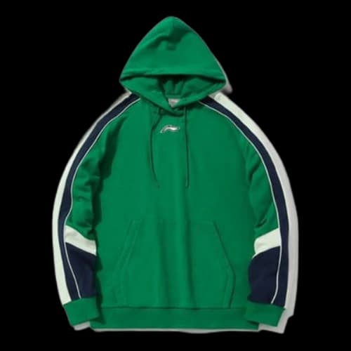 Li-Ning Sports Fashion Series Logo Printing Colorblock Unisex Green
