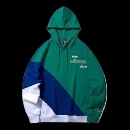 Li-Ning SS20 Paris fashion week Table Tennis Printing Colorblock Couple Style 'Green'