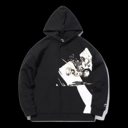 Li-Ning x Disney Loose Casual Hoodie 'Black White'
