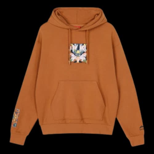 Li-Ning Paris fashion week Pattern Embroidered Hoodie 'Brown'
