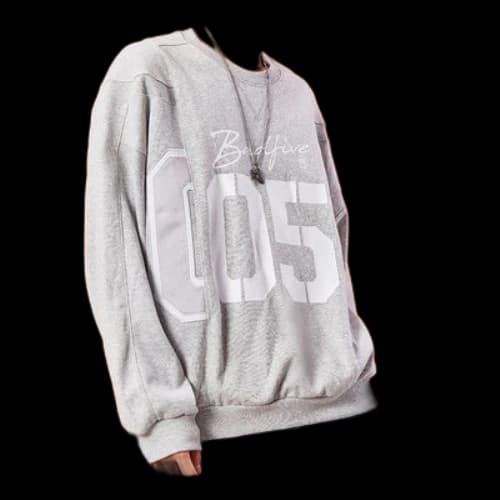 Li-Ning Paris fashion week FW20 Series Loose Pullover Gray White