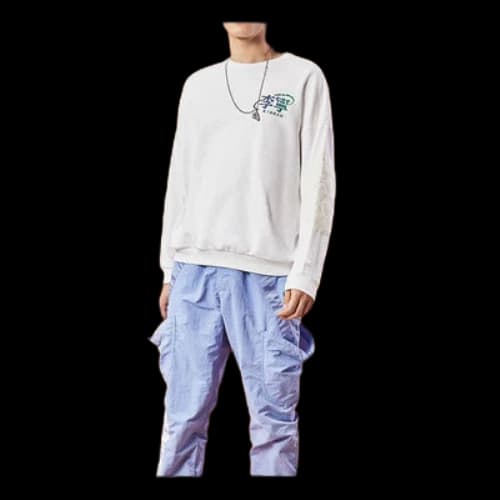 Li-Ning Paris fashion week FW20 Series Loose Pullover White