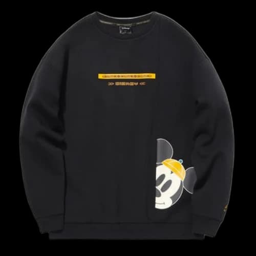 Li-Ning x Disney Crossover Round Neck Pullover 'Black Yellow'