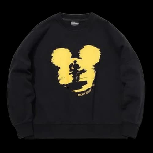 Li-Ning x Disney Crossover Mickey Athleisure Casual Sports Pullover 'Black Yellow' (Women's)