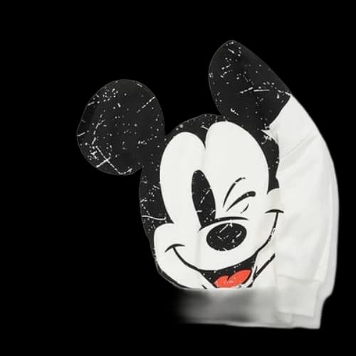 Li-Ning x Disney Crossover Loose Pullover 'White Black' (Women's)