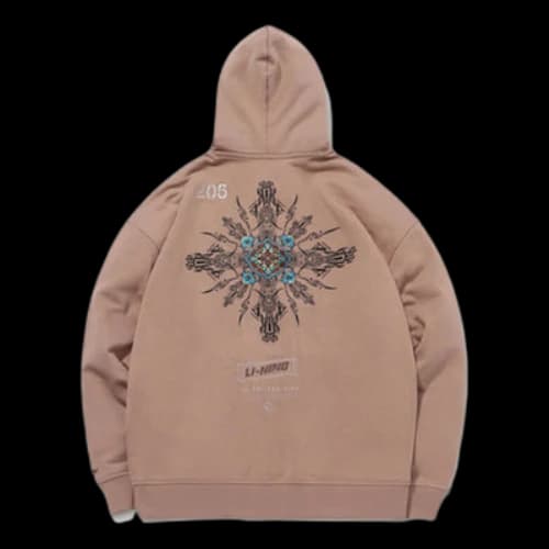 Li-Ning x Dunhuang Museum Crossover CF Series Casual Sports Pullover Hoodie 'Khaki'