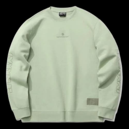 Li-Ning BADFIVE Sports Basketball Series Printing Sports Loose Round Neck Pullover Desert Green
