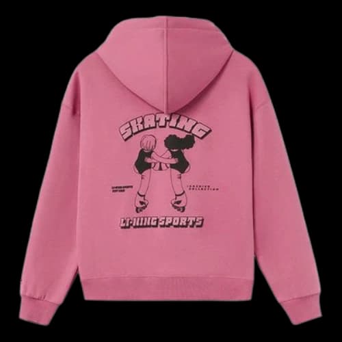 Li-Ning Skating Graphic Hoodie 'Pink' (Women's)