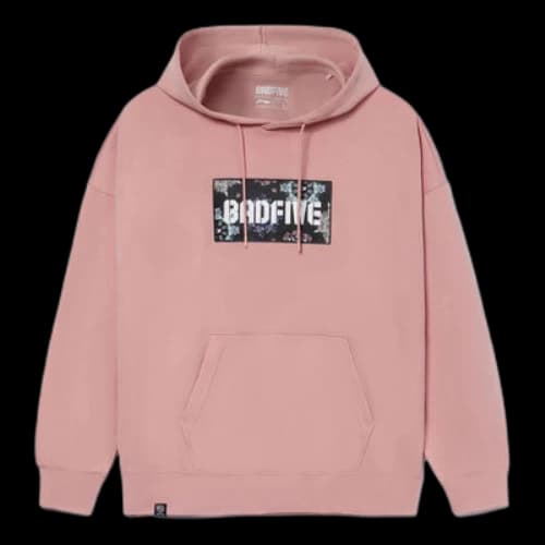 Li-Ning BadFive Box Logo Hoodie 'Rose Pink'