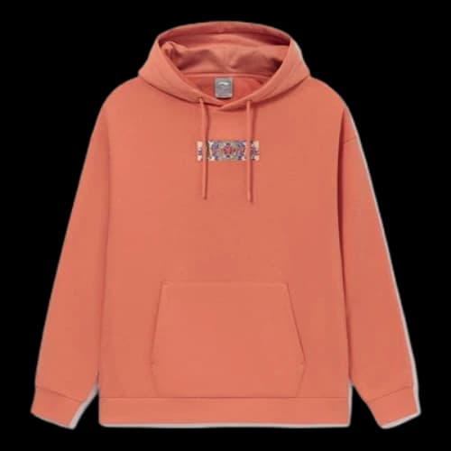 Li-Ning Embroidered Logo Hoodie 'Orange'