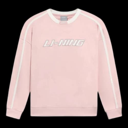 Li-Ning Striped Graphic Sweatshirt 'Pink White'