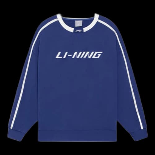 Li-Ning Striped Graphic Sweatshirt 'Blue White'