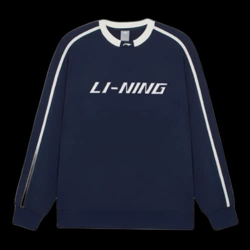 Li-Ning Striped Graphic Sweatshirt 'Navy'