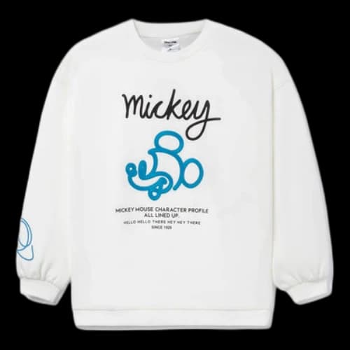 Li-Ning x Disney Mickey Mouse Graphic Sweatshirt 'White' (Women's)