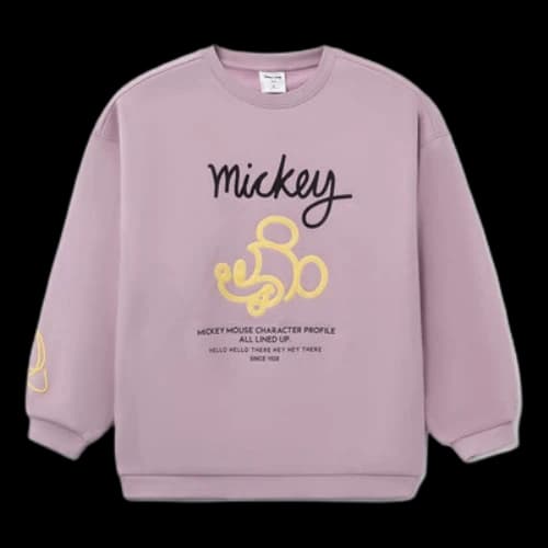 Li-Ning x Disney Mickey Mouse Graphic Sweatshirt 'Purple' (Women's)