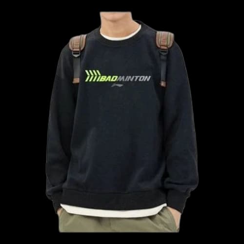 Li-Ning Sports Lifestyle Alphabet Printing Pullover 'Black'