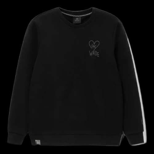 Li-Ning Wade Series Alphabet Printing Round Neck Pullover 'Black'