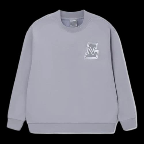 Li-Ning Logo Fleece Sweatshirt 'Grey'