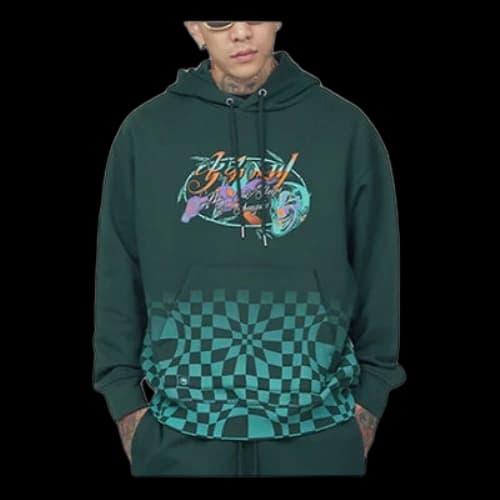 Li-Ning BadFive Sports Basketball Series Printing Loose Hoodie 'Dark Green'