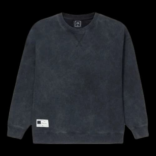 Li-Ning Sports Series Solid Color Sports Pullover Loose Round Neck 'Black'