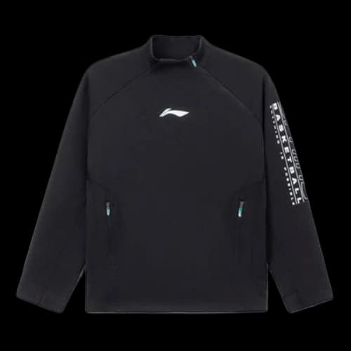 Li-Ning Professional Basketball Series Diagonal Zipper Sports Pullover 'Black'