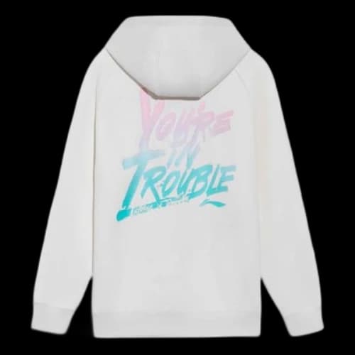 Li-Ning Sports Basketball Series Alphabet Printing Hoodie 'White Pink'