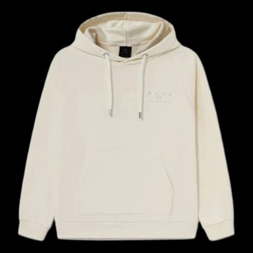 Li-Ning Wade Series Alphabet Pattern Fleece Lined Pullover Hoodie 'Cream White'