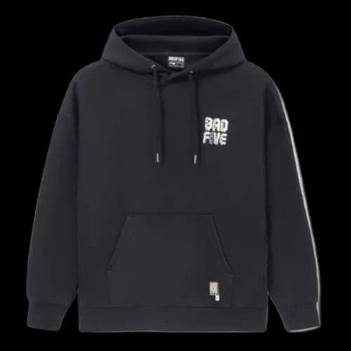 Li-Ning BADFIVE Limited Series Loose Pullover Hoodie 'Black'