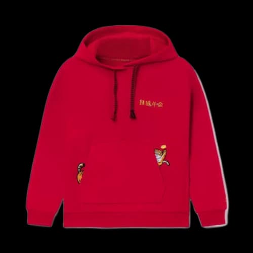 Li-Ning Rijindoujin Embroidered Logo Hoodie 'Red' (Women's)