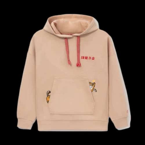 Li-Ning Rijindoujin Embroidered Logo Hoodie 'Khaki' (Women's)