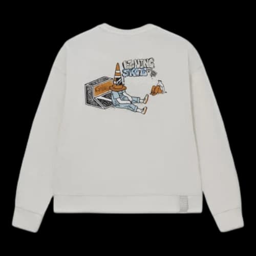 Li-Ning Skateboard Series Cartoon Printing Pullover 'Creamy White'