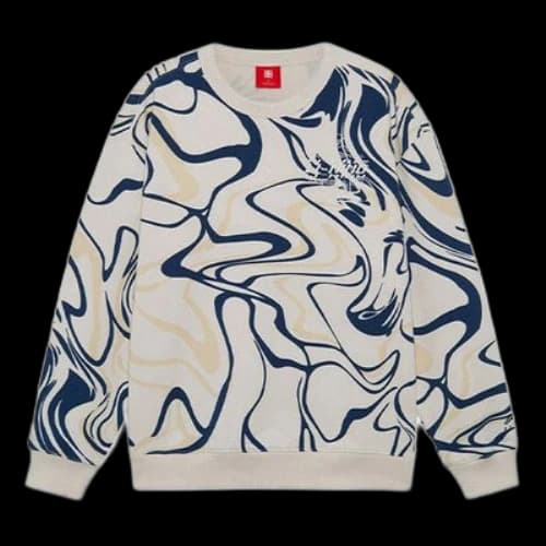 Li-Ning Stylish Series Funny Printing Loose Sports Pullover 'Creamy White'