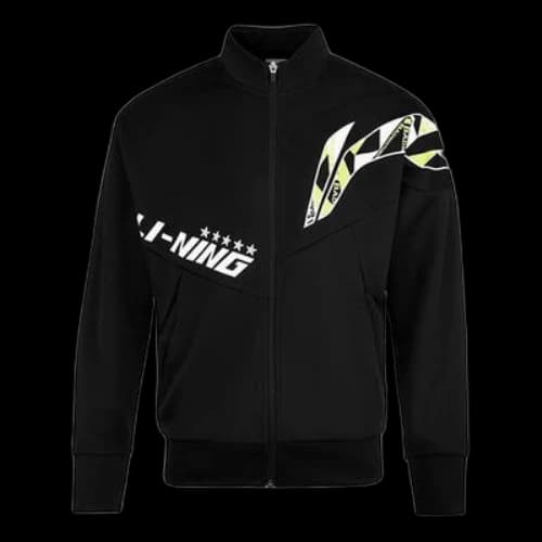 Li-Ning Training Series Logo Printing Jacket 'Black White'