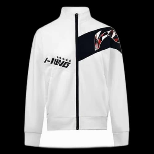Li-Ning Badminton Series Logo Printing Jacket White