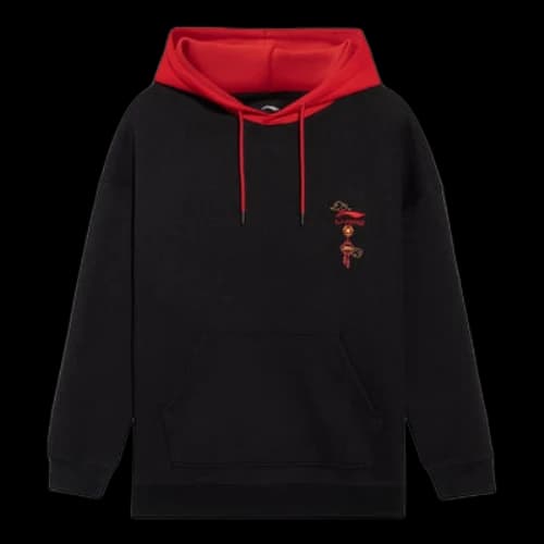 Li-Ning Chinese New Year Graphic Hoodie 'Black Red'