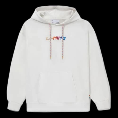 Li-Ning Embroidered Logo Hoodie 'Creamy White'