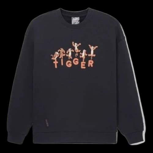 Li-Ning x Disney Crossover Series Cartoon Alphabet Printing Pullover 'Black'