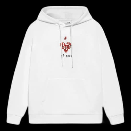Li-Ning Sports Fashion Series Casual Hoodie 'White Red'