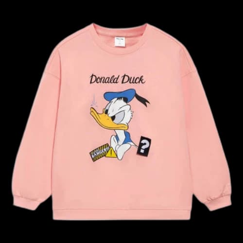 Li-Ning x Disney Donald Duck Graphic Sweatshirt 'Pink' (Women's)