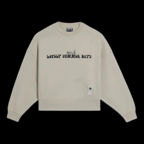 Li-Ning BadFive Lovely Summer Days Graphic Sweatshirt 'Grey' (Women's)