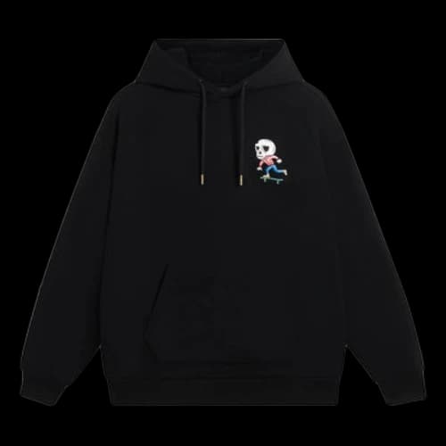 Li-Ning x Pablo Ientile Skull Graphic Hoodie 'Black'