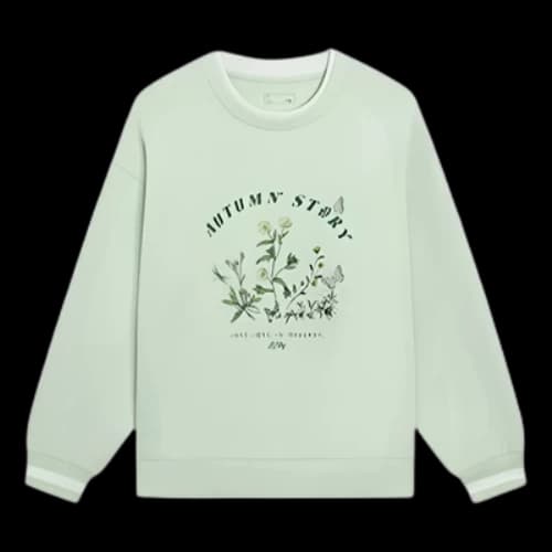 Li-Ning Floral Graphic Sweatshirt 'Light Green' (Women's)