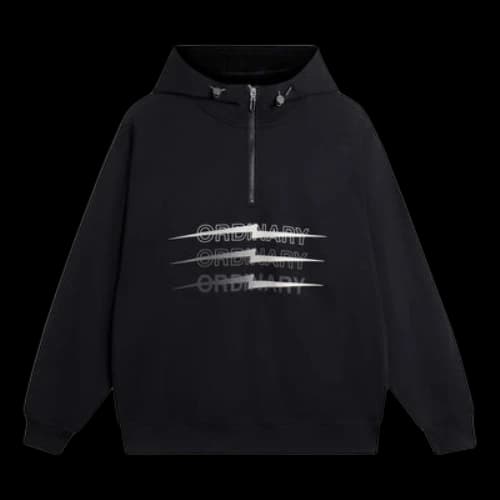 Li-Ning Way Of Wade Thunder Graphic Half Zip Hooded Jacket 'Black'