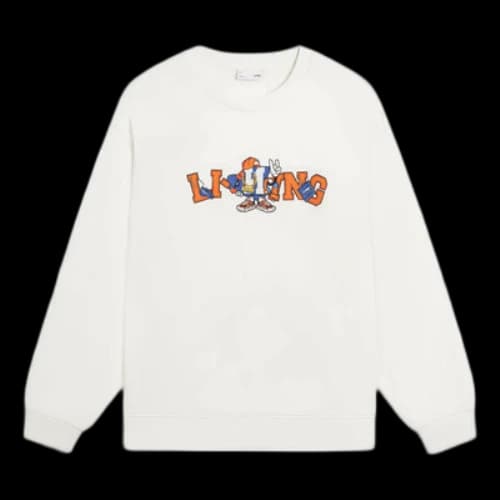 Li-Ning Cartoon Graphic Sweatshirt 'White'
