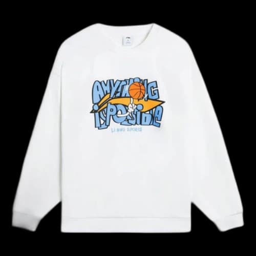 Li-Ning Hoops Comic Graphic Sweatshirt 'White'