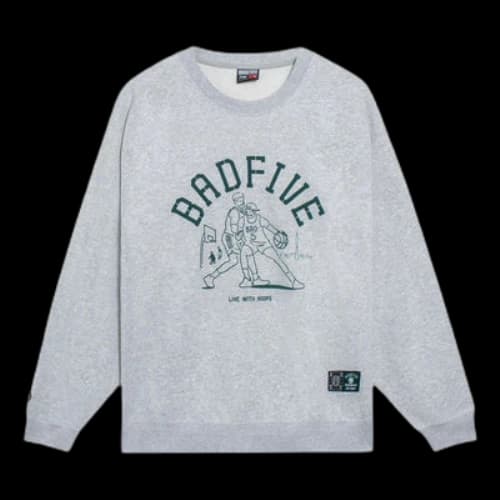 Li-Ning BadFive Live With Hoops Graphic Sweatshirt 'Light Grey'