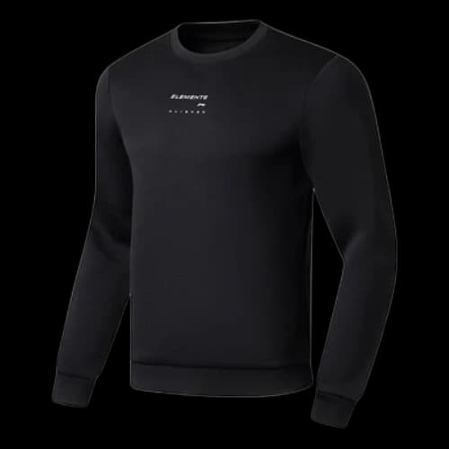 Li-Ning Logo Training Long Sleeve Sweatshirt 'Black'