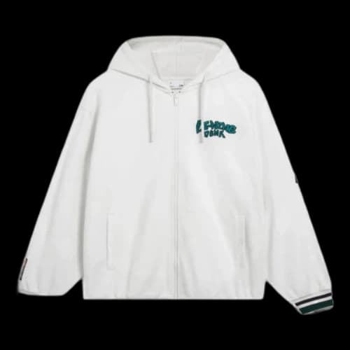Li-Ning Hoops Graphic Hooded Jacket 'White'